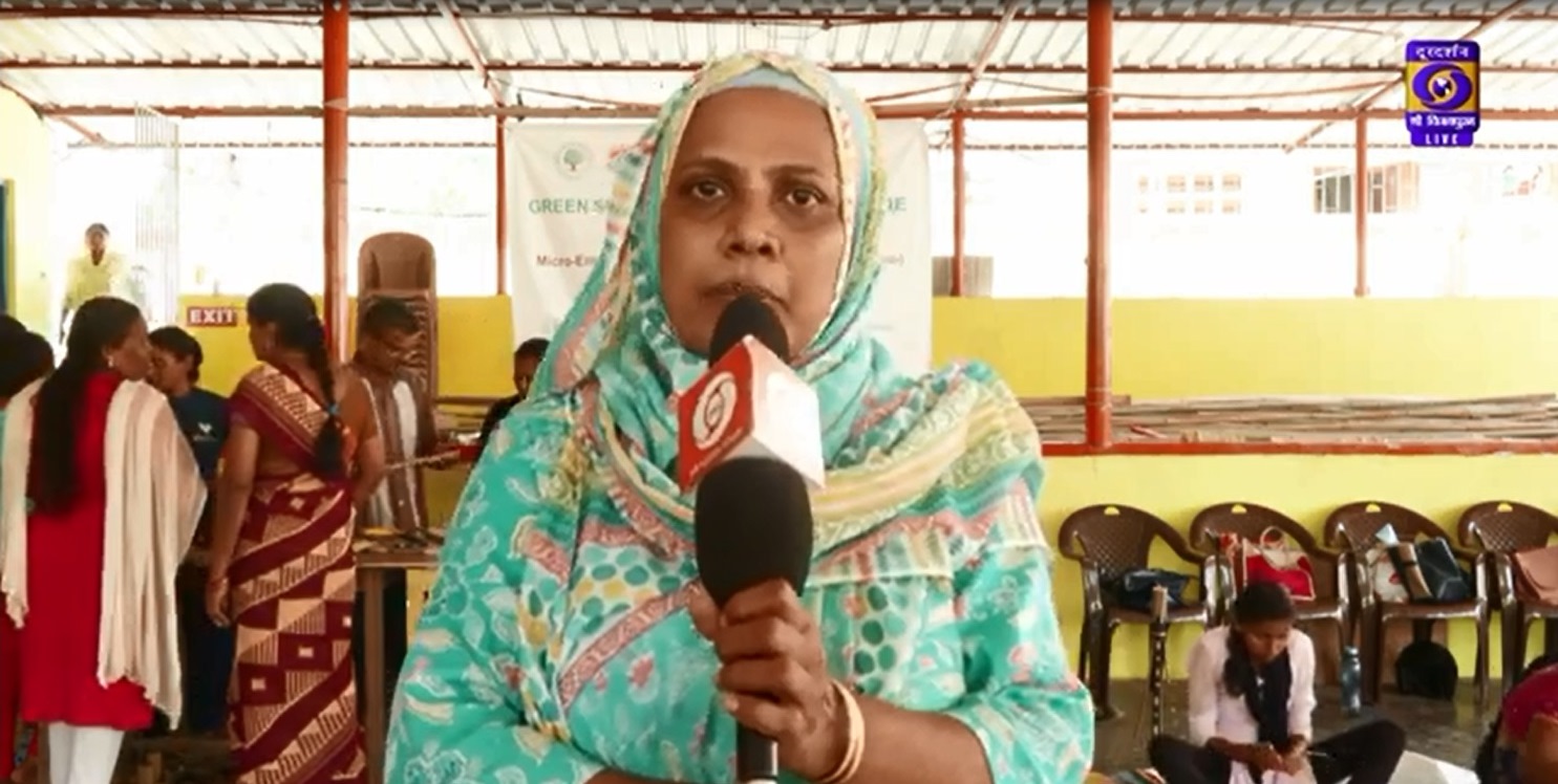 Sri Vijayapuram, Andaman & Nicobar Islands DD News channel covered the GSDP Course on Bamboo Handicr
